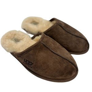 UGG Classic Mule Slides Slippers Expresso Brown Mens 9 Suede Shearling